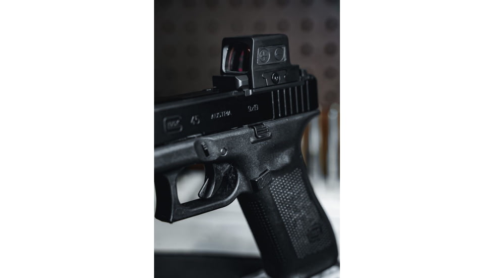 Calculated Kinetics Glock MOS Dogtag Optic Plate, Holosun 509T, Law Enforcement, Black, MOS-509LEDT