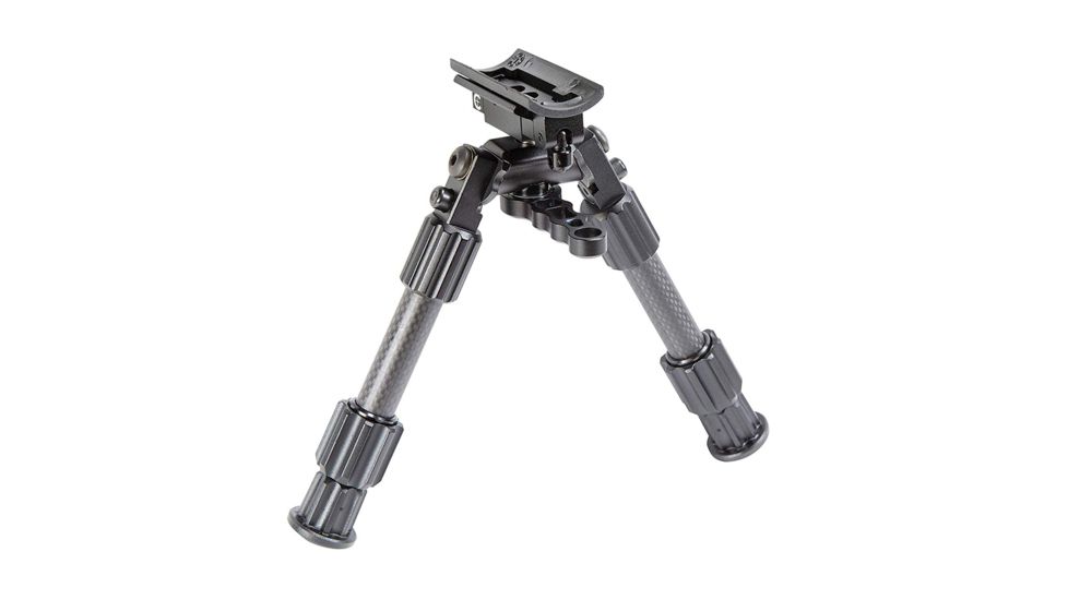 Caldwell Accumax Carbon Fiber Premium Swivel Stud Bipod, 6in-9in, Black, 1092515
