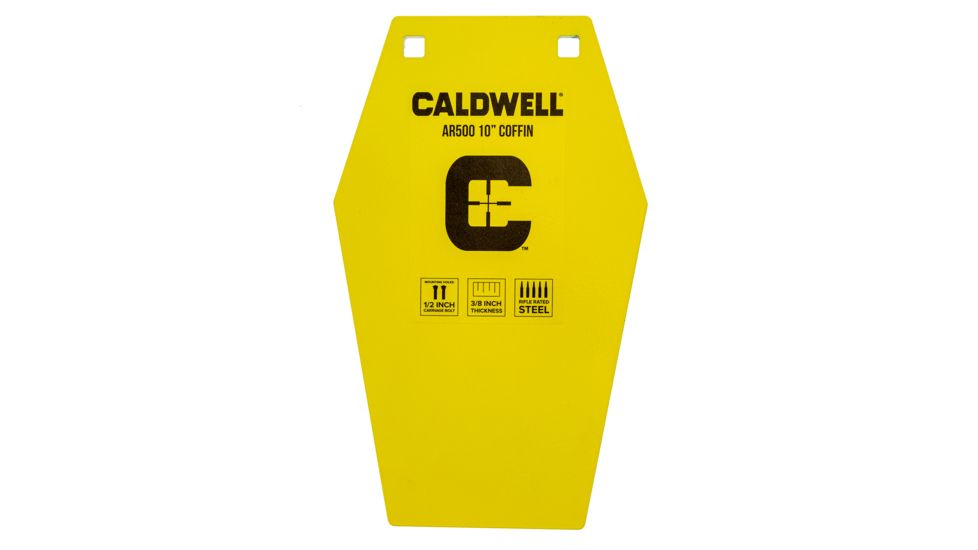 Caldwell AR500 Targets, 10in Coffin, Yellow, 1116693