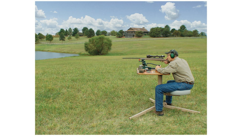 Caldwell BR Pivot Premium Shooting Bench, Hardwood, Right and Left Handed
