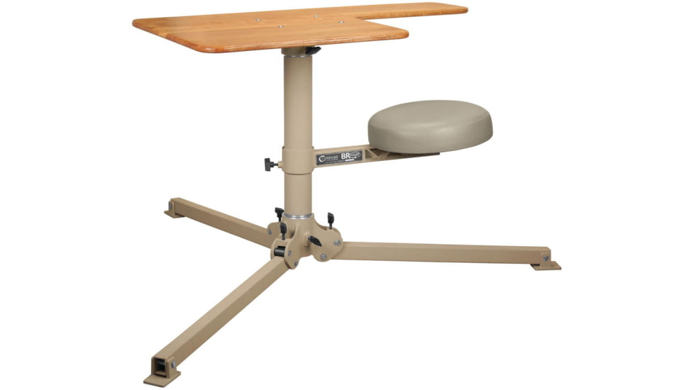 Caldwell BR Pivot Premium Shooting Bench, Hardwood, Right and Left Handed
