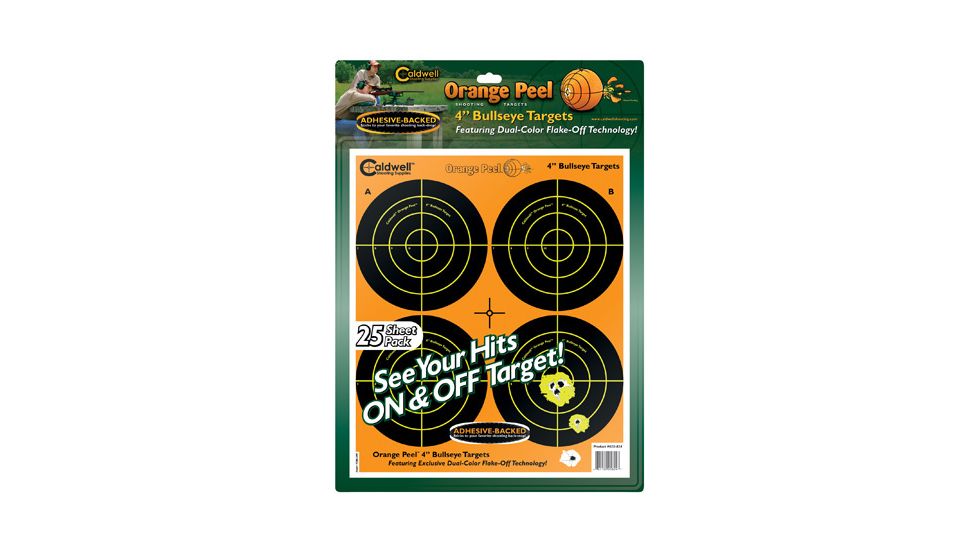 Caldwell Orange Peel 4-in Bulls Eye Targets