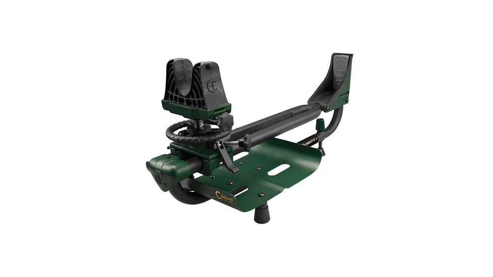 Caldwell Lead Sled DFT-2 Shooting Rest with Weight Tray, Adjustable Tube Steel Frame, Green/ Black, 336677