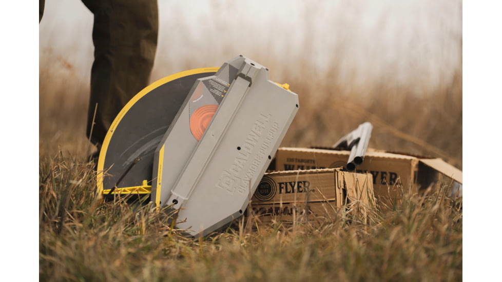 Caldwell Claymore Pullpup Clay Target Thrower, Gray/Yellow, 4002774
