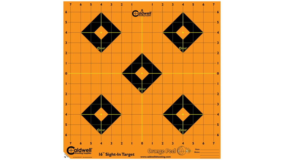 Caldwell Orange Peel Sight-In Paper Targets,16 inch 5 sheets 495253