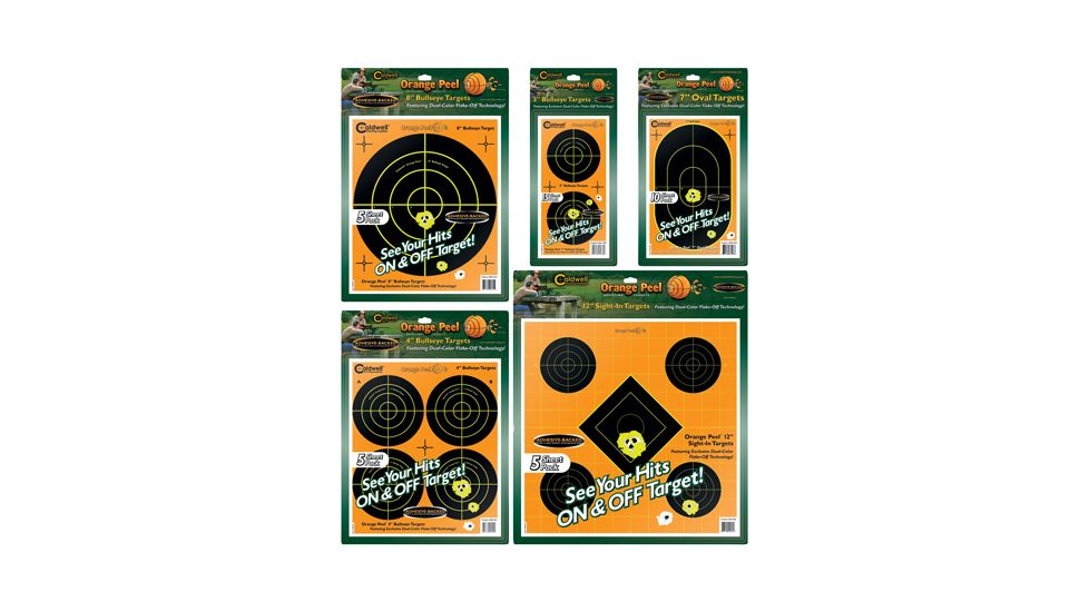 Caldwell Target Countertop Display Refill Pack, Targets Only, Orange Peel 451700 