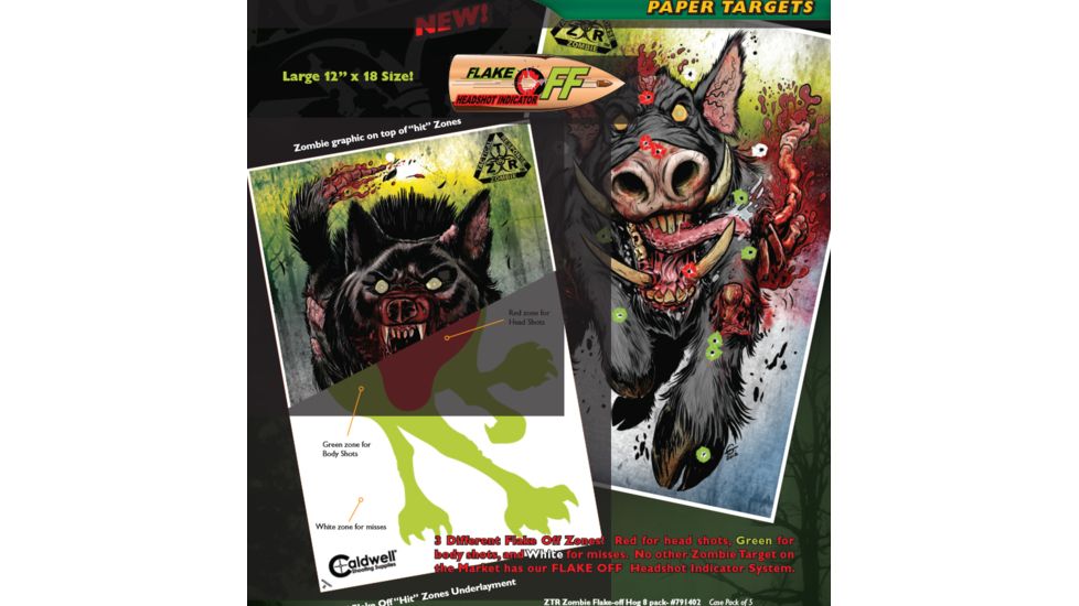 Caldwell ZTR Zombie Flake-Off Animal Combo Pack, 8 pk 791602