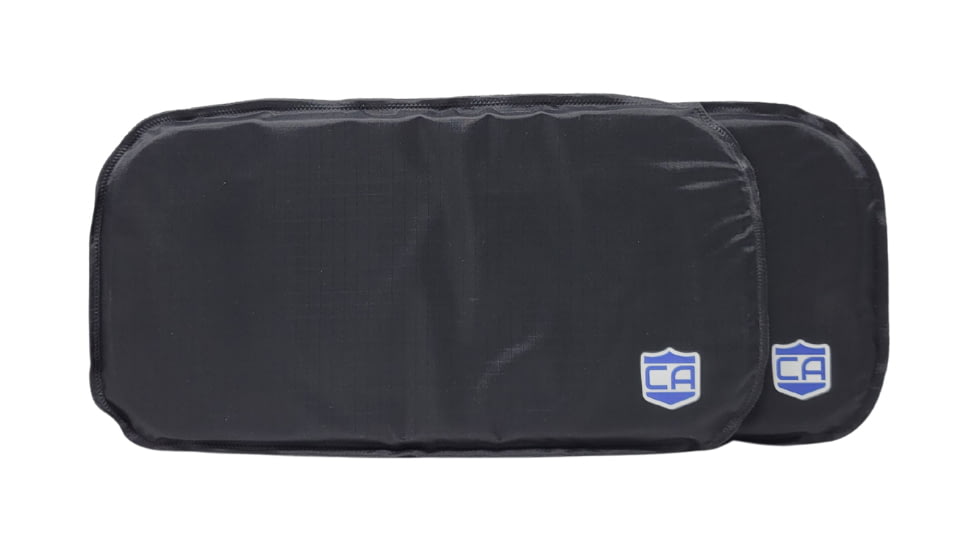 Caliber Armor CaliberX Level IIIA DuPont Kevlar Soft Armor Side Plate - Pack of 2, 5.25x10.5 inch, Black, Non-Curved, SAPI, 19-CALX-5.25X10.5-SP