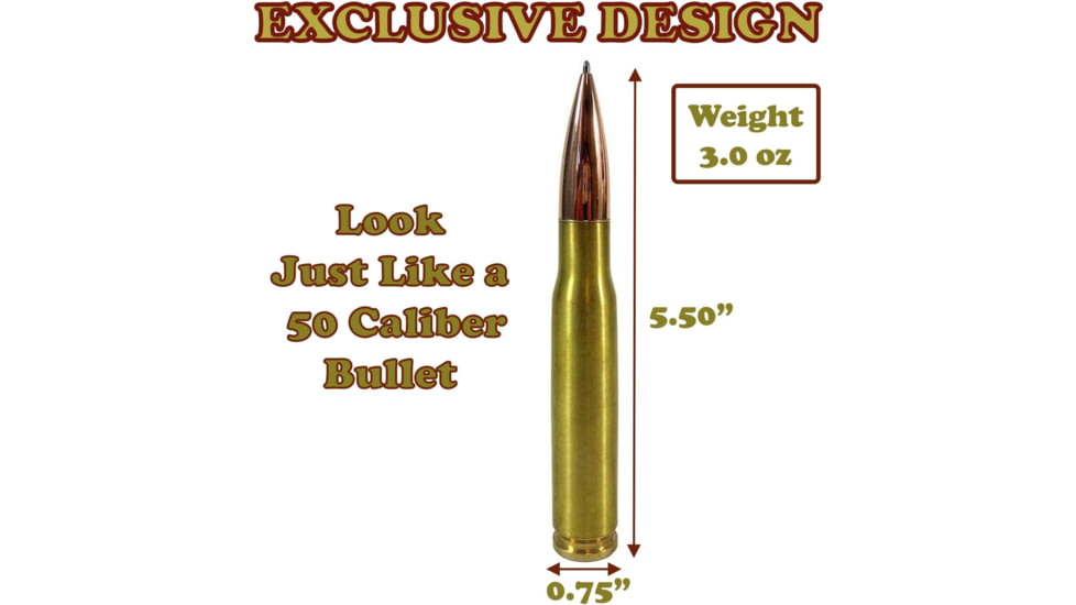 Caliber Gourmet Bullet Twist Pen Gold Brass, CBG1018