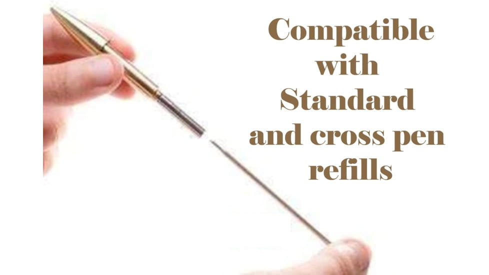 Caliber Gourmet Bullet Twist Pen Gold Brass, CBG1018