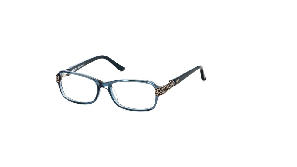 Calligraphy Collections F-391 SESC F39100 Single Vision Prescription Eyeglasses - Col2 - Blue Crystal SESC F391005335 BL