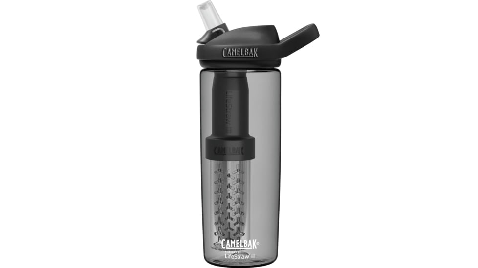 CamelBak eddy+ 20oz Bottle, filtered by LifeStraw, Charcoal, 2553001060