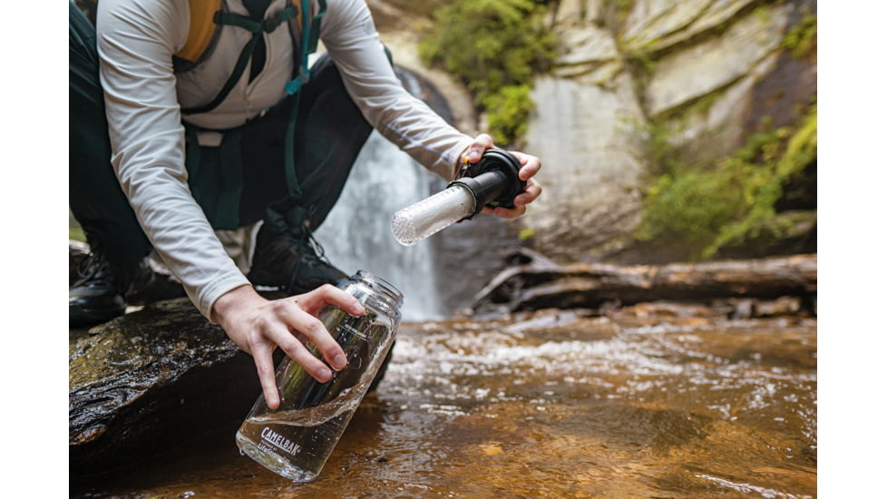 CamelBak eddy+ 20oz Bottle, filtered by LifeStraw, Clear, 2553101060