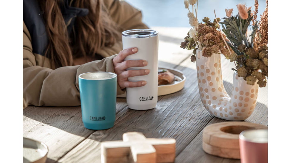 CamelBak Horizon 20 oz Insulated Stainless Steel Tumbler, White, 2389101060