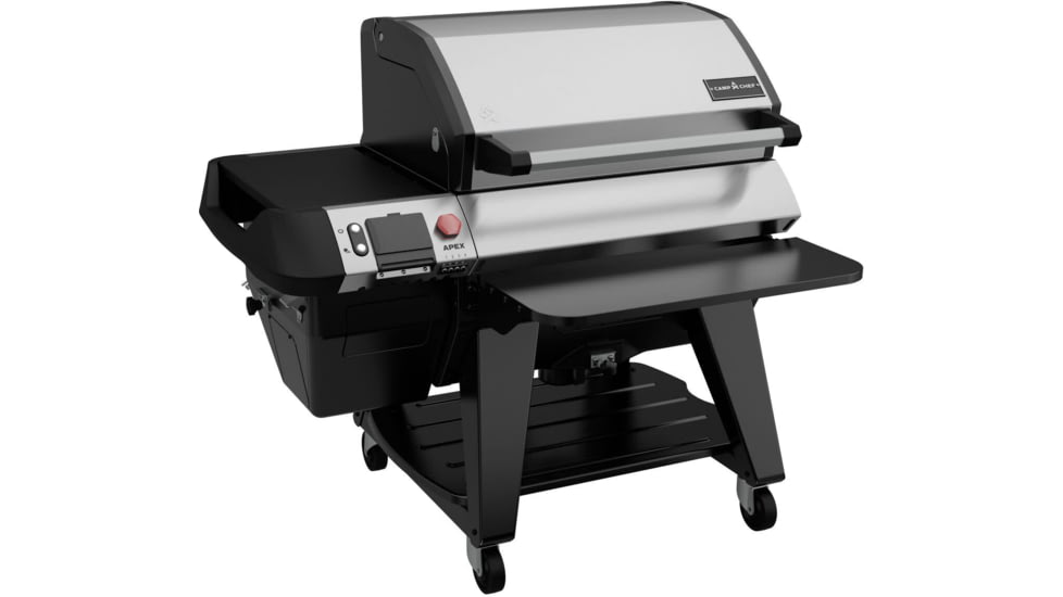 Camp Chef Apex Pellet Grill Folding Front Shelf, 24 in, Black, PG24HGFS
