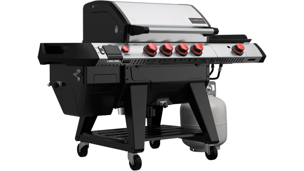 Camp Chef Gas Train and Sidekick for Apex Pellet Grill, 24 in, Stainless Steel/ Black, PG24HGGT