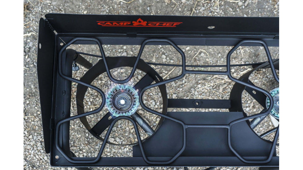 Camp Chef Maximum Output Outdoorsman Stove, 2 x Burner, Black, EX280LW