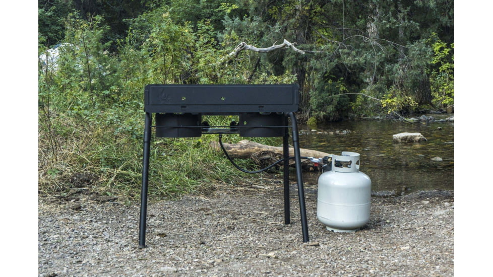 Camp Chef Maximum Output Outdoorsman Stove, 2 x Burner, Black, EX280LW