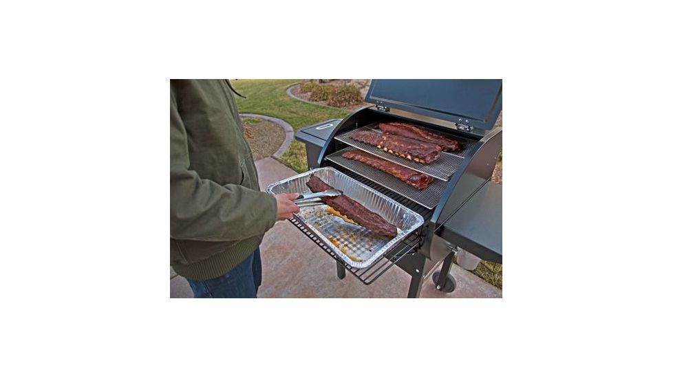 Camp Chef Pellet Grill &amp; Smoker Collapsible Front Shelf, 21.8 L x 11.2 W, Silver, PGSHELF