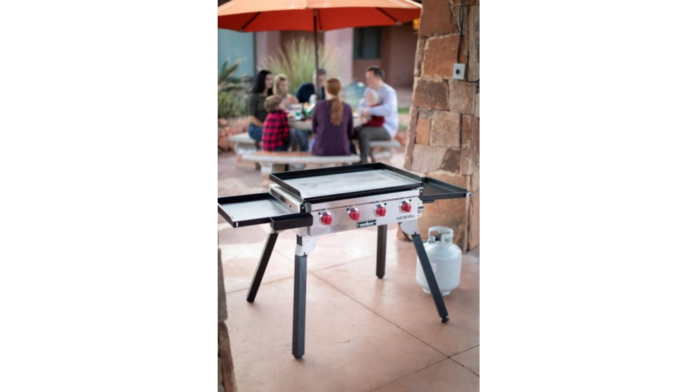 Camp Chef Portable Flat Top Grill, Black/Stainless, FTG600P