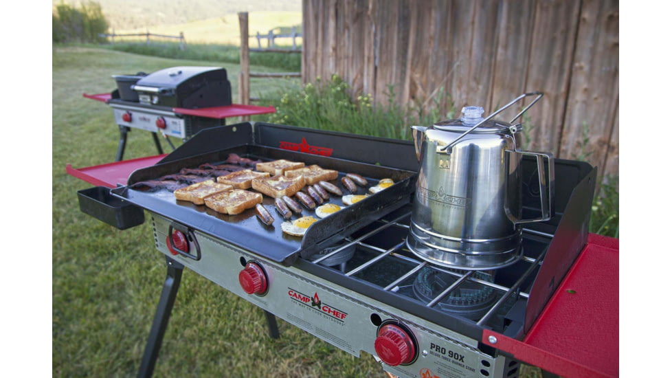 Camp Chef Professional 24in x 16in Steel Griddle, 24in Length x 16in Width Griddle, Black, SG90