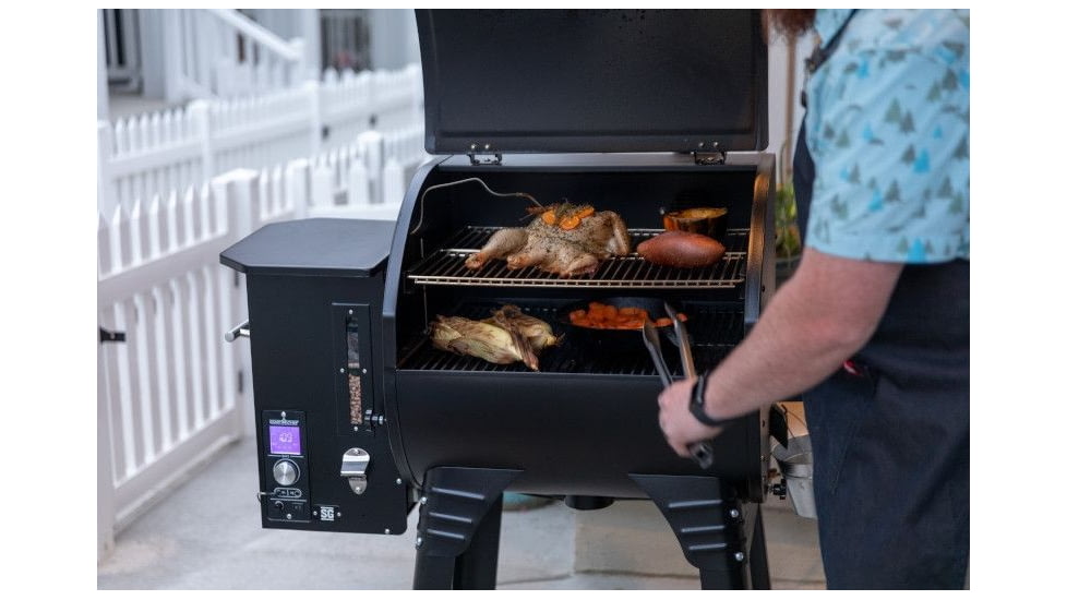 Camp Chef SmokePro SG 24 Wi-Fi Pellet Grill, Black, PG24SGC