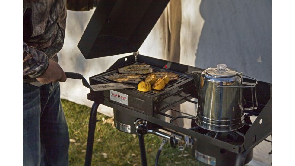 Camp Chef Stove Accessory, Barbecue Grill Box For 1 Burner BB100LCC