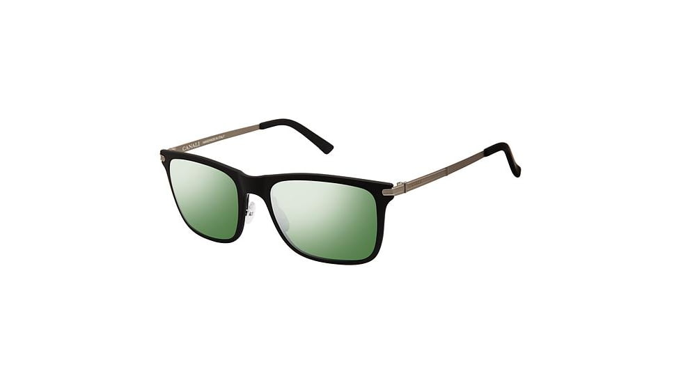 Canali 212 Sunglasses - Frame MATTE BLACK, Lens Color G-15 Petrol CO21201
