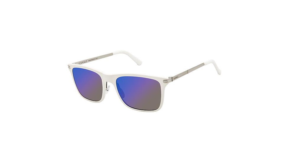 Canali 212 Sunglasses - Frame WHITE, Lens Color Grey Gun Blue CO21203