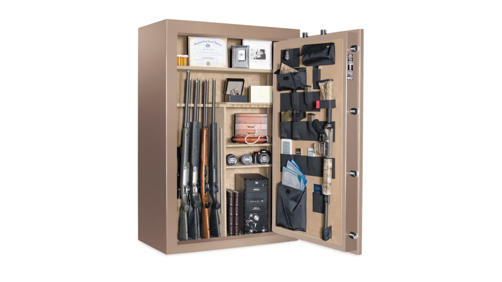 Cannon Safe Deluxe 33 Fireproof Gun Safe, 60x40x24in - Hammertone, Beige CA33-H3FDC-13