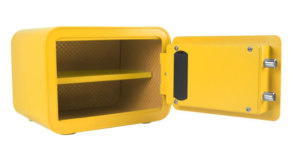 Cannon Safe Edge Mini Safe, Spark Yellow, 9.8 x 13.8 x 11.02 E913-CSPA-17