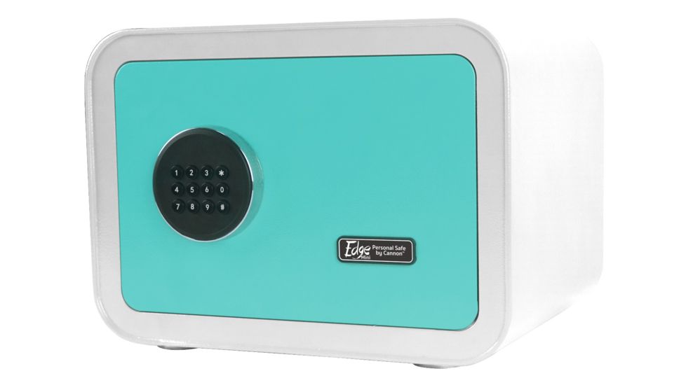 Cannon Safe Edge Mini Safe, Splash White/Blue, 9.8 x 13.8 x 11.02 E913-CSPL-17