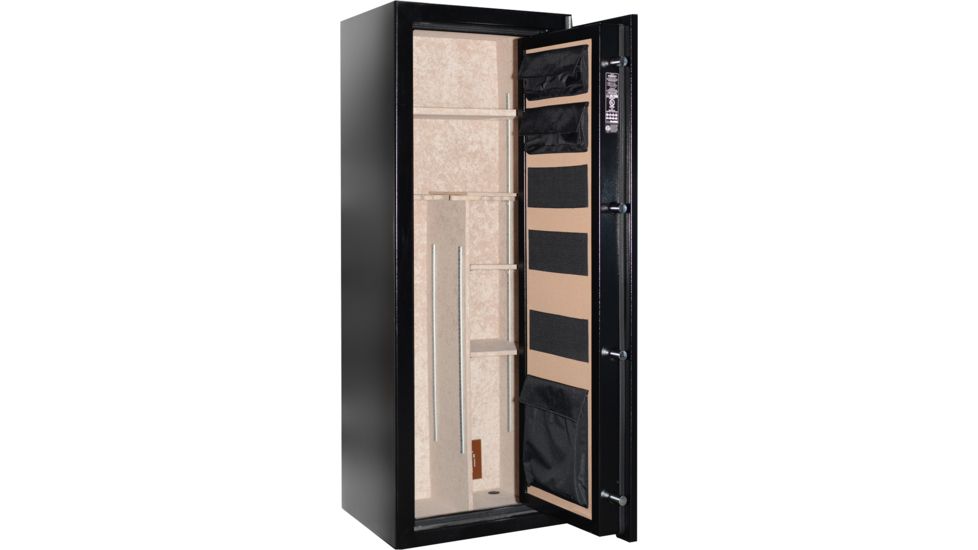 Cannon Safe Patriot P14 12 Gun Electronic Safe, 59x22x18in - Hammertone Black/Chrome P14HR-H1TEC-13