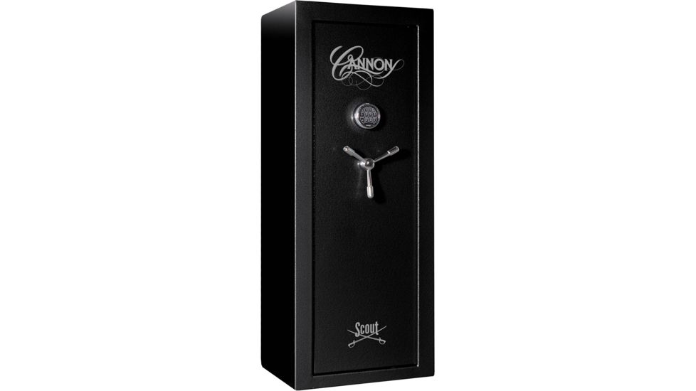 Cannon Safe Scout S14 24 Gun Electronic Safe, 59x24x18in - Hammertone Black/Chrome S14-H1TEC-13
