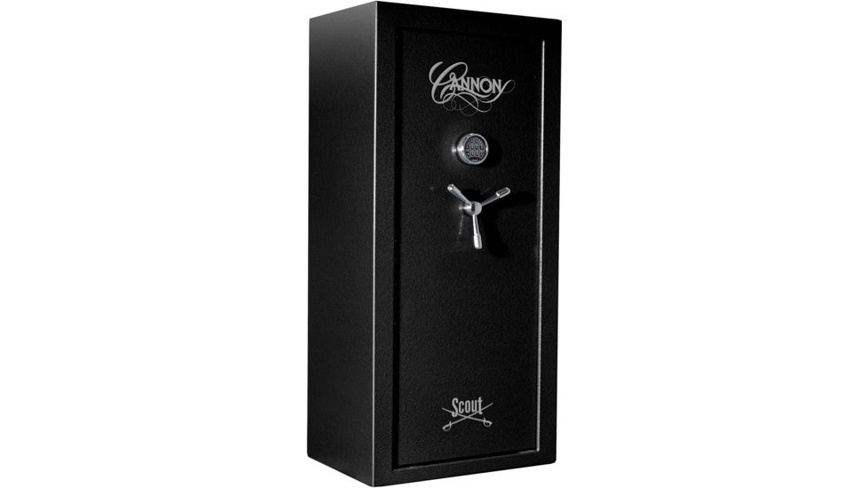 Cannon Safe Scout S19 28 Gun Electronic Safe, 59x28x20in - Hammertone Black/Chrome S19-H1TEC-13