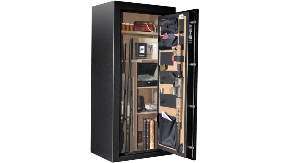 Cannon Safe Scout S19 28 Gun Electronic Safe, 59x28x20in - Hammertone Black/Chrome S19-H1TEC-13