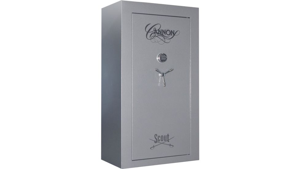 Cannon Safe Scout S45 48 Gun Electronic Safe, 72x40x24in - Hammertone Gray/Chrome S45-H2TEC-13
