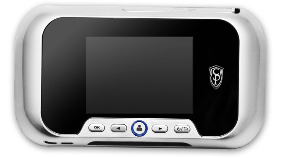 Cannon Security Products Digital Door Viewer with Video and Audio Recorder, Silver DV01P