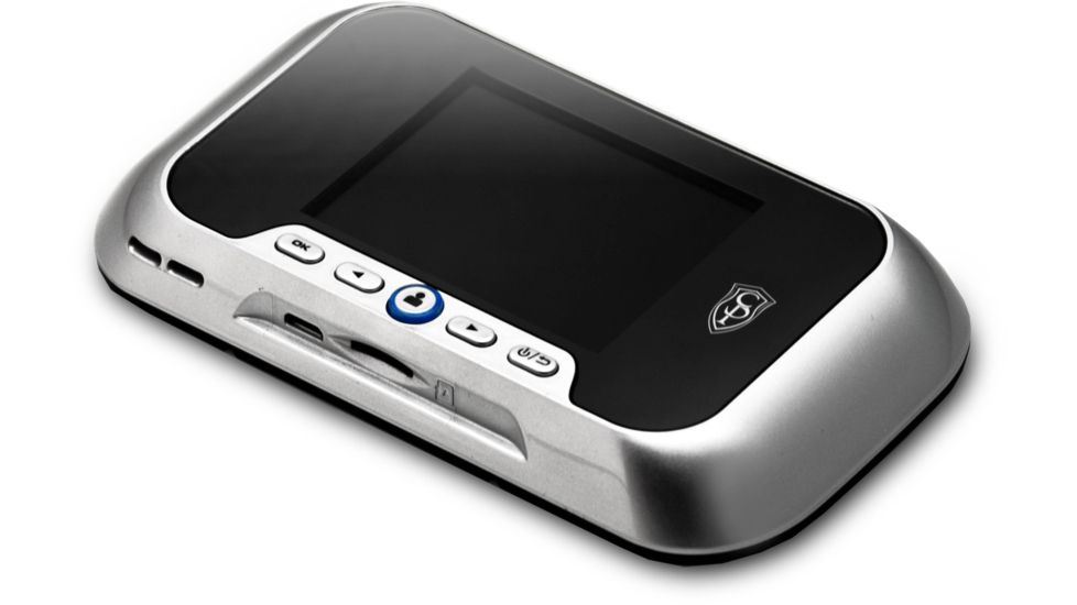 Cannon Security Products Digital Door Viewer with Video and Audio Recorder, Silver DV01P