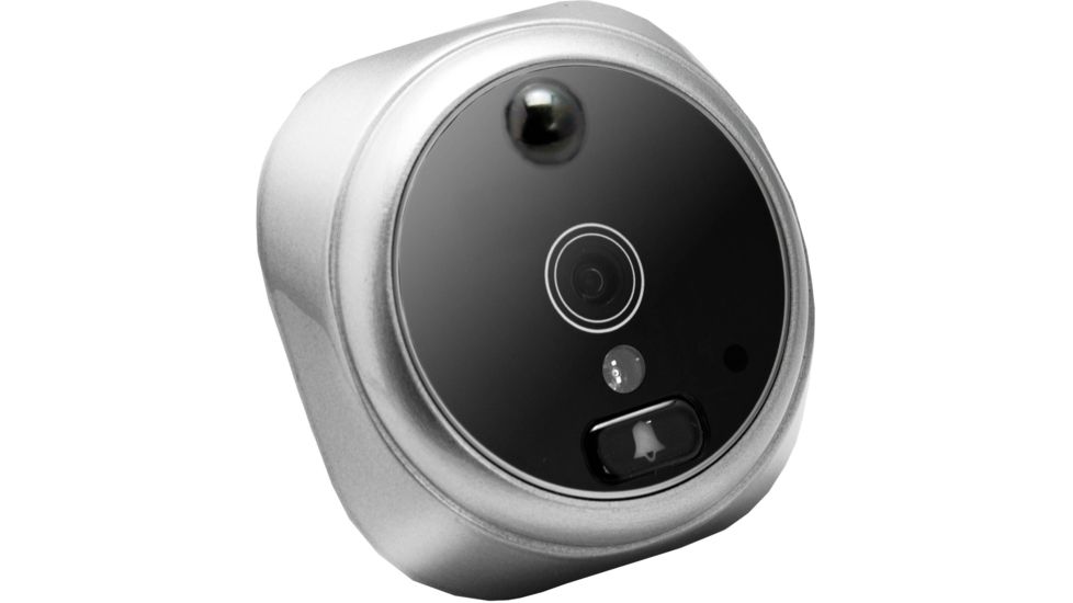 Cannon Security Products Digital Door Viewer with Video and Audio Recorder, Silver DV01P
