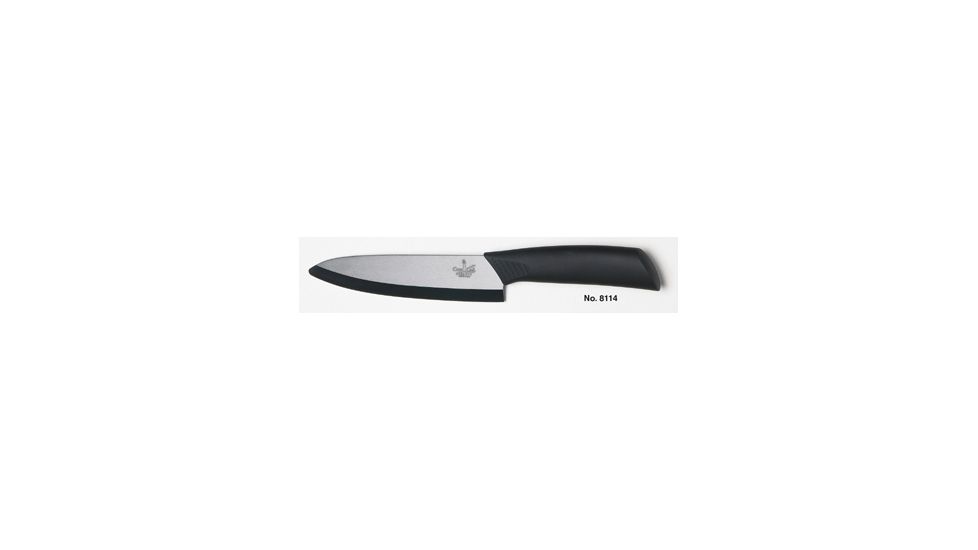 Cape Cod 6in.Ceramic Chef's Knife, Black, 6" 8114