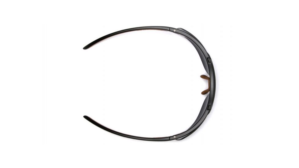 Carhartt Rockwood Safety Glasses w/Clear Anti-Fog Lens, Black/Tan, CHB710DT