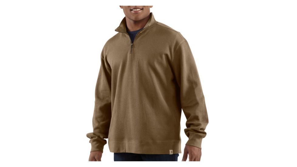Carhartt Sweater Knit Quarter Zip - Men's-Canyon Brown-Large