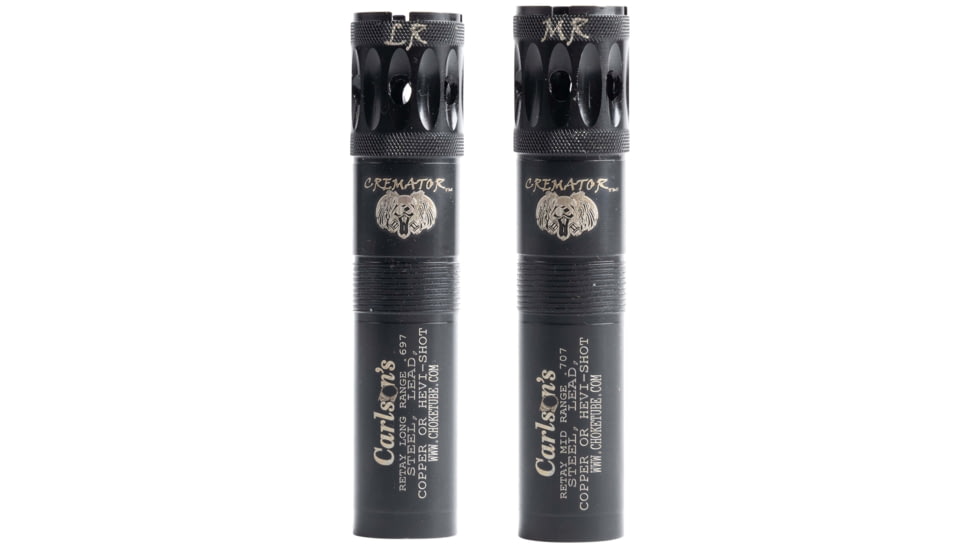 Carlson's Choke Tubes Cremator Ported Waterfowl Retay Choke Tube, Close Range-Mid Range-Long Range, Black, 11589