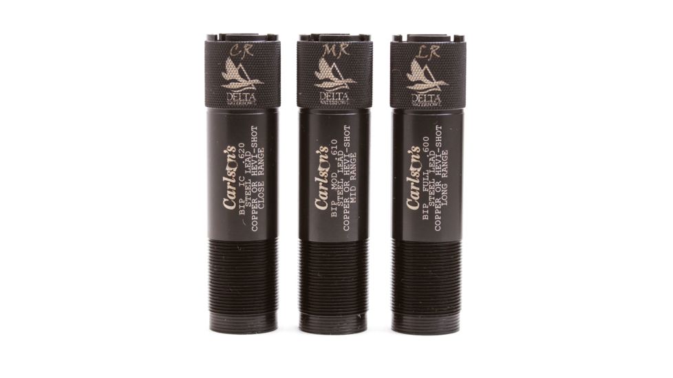 Carlson's Choke Tubes Browning Invector Plus 20 Gauge Delta Waterfowl Set, Black, 18879