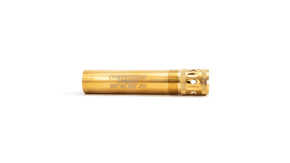 Carlson's Choke Tubes Gold Competition Target Ported Sporting Clays Choke Tube, Browning Invector DS, 12 gauge, Skeet, .735, Gold, 18912