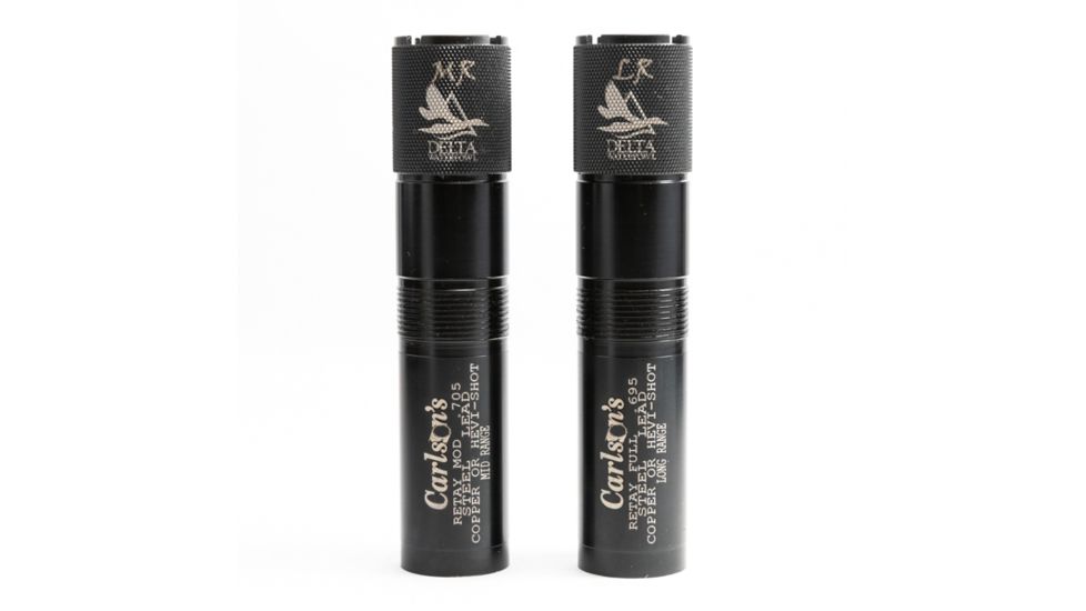 Carlson's Choke Tubes Retay Choke Tube Delta Waterfowl2 PK - MR &amp; LR, Black, 12ga, 07770