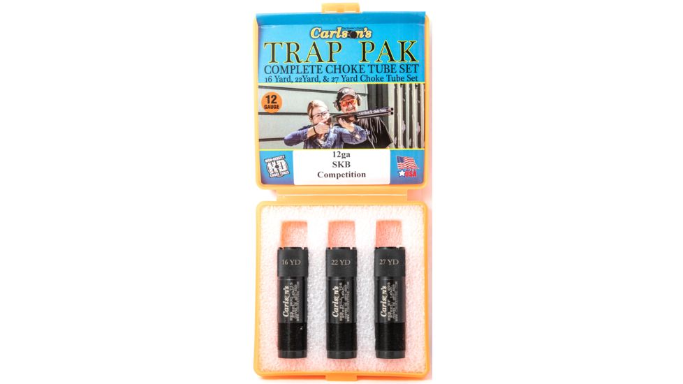 Carlson's Choke Tubes Trap Pack Choke Tube Set, SKB Competition, 12 gauge, Black, 17219