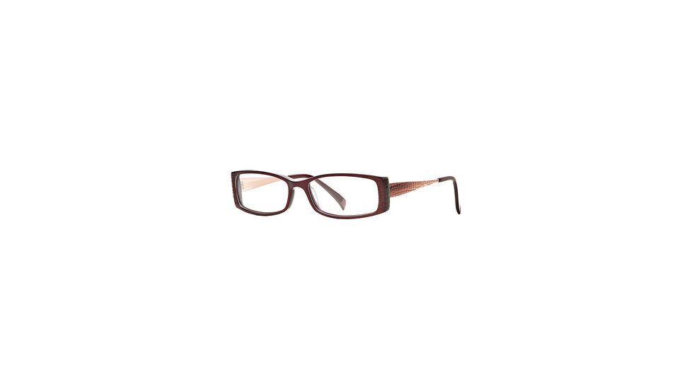 Carmen Marc Valvo CM Adriel SECM ADRI00 Bifocal Prescription Eyeglasses - Wine SECM ADRI005235 RD