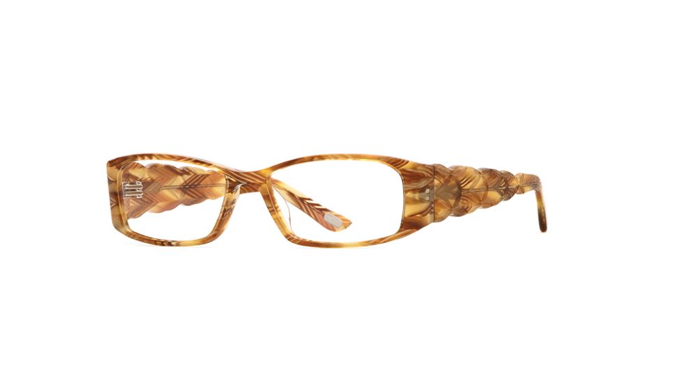 Carmen Marc Valvo CM Apolonia SECM APOL00 Bifocal Prescription Eyeglasses - Spanish Amber SECM APOL005330 BN